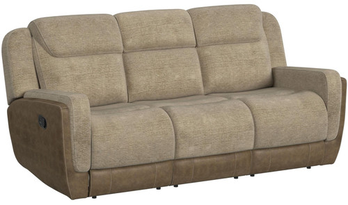 NOUR Beige Fabric Reclining Sofa 
