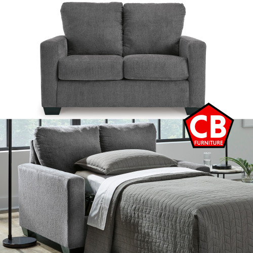 ELOWEN Gray 54" Wide Twin Size Sofa Sleeper