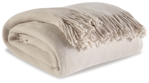 SEALAND Cream 50" x 60" Decorative Throw