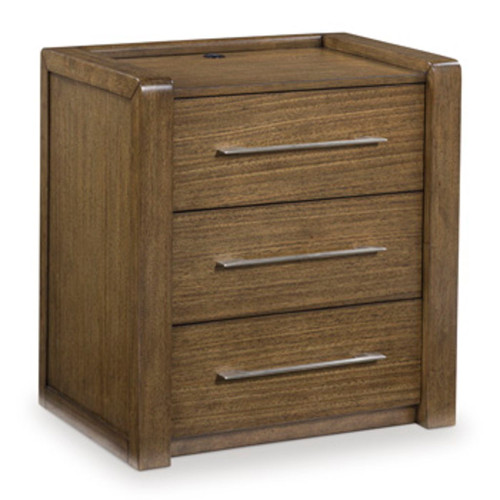 Marxmore - Three Drawer Night Stand - Brown