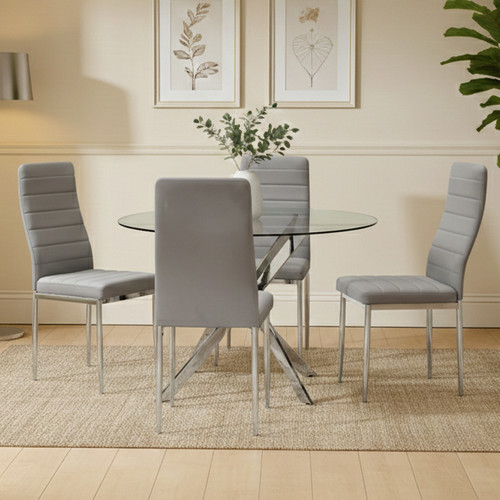 ONTARIO Gray 5 Piece Dining Set