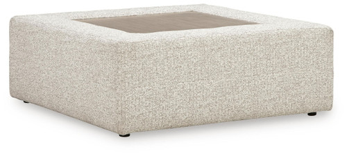 Ashbourne Estate - Oversized Accent Ottoman - Snowstone