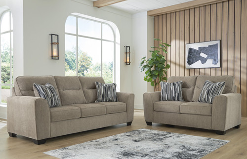 HARRISON Light Brown Sofa & Loveseat