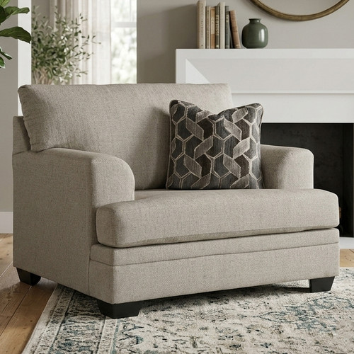 MATHEW Taupe 50" Wide x 39" Height Chair and a Half