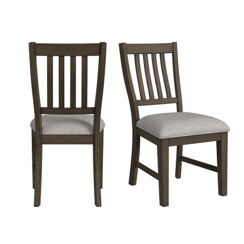Yellowstone - Dining Side Chair (Set of 2) - Medium Brown / Gray