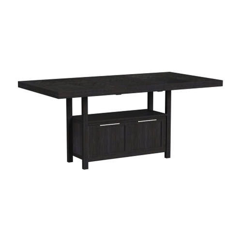 Transcend - Counter Table With Leaf - Charcoal