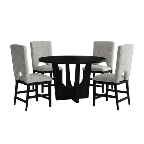 Oregon - 5 Piece Counter Height Dining Set (Round Counter Table And Four Chairs)