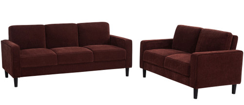 PORTIA Red Sofa & Loveseat (RTA)