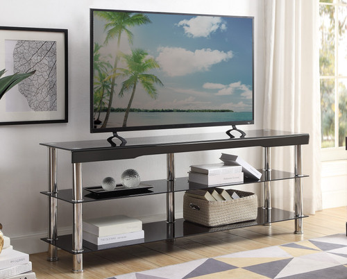 Kehlani Black 63" Wide x 25" Height TV Stand