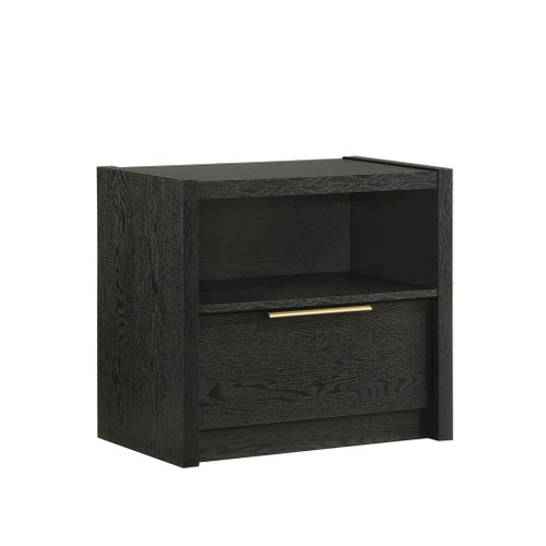 South Bend - Nightstand With USB - Black
