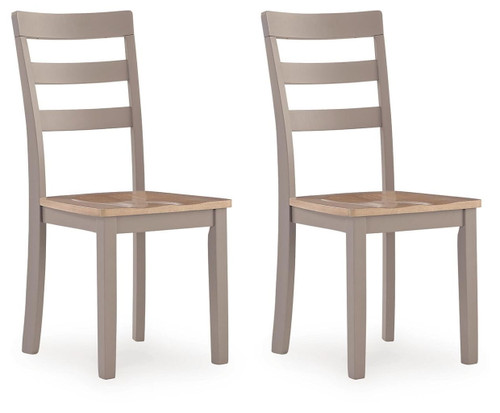 Harperfeld - Dining Room Side Chair (Set of 2) - Natural / Gray