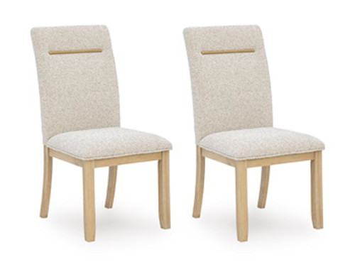 Lasinger - Dining Upholstered Side Chair (Set of 2) - Light Brown