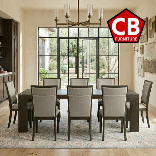 HAVANA Walnut 9 Piece Dining Set
