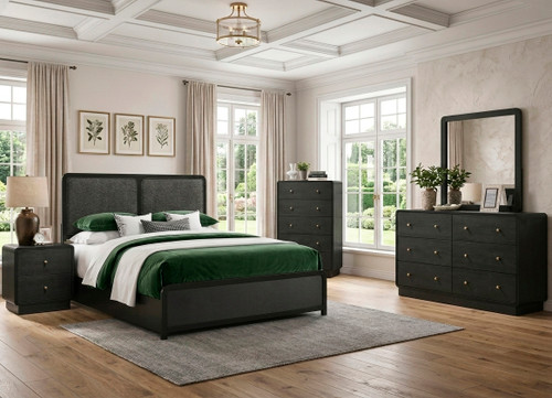 STAVER Black Bedroom Set