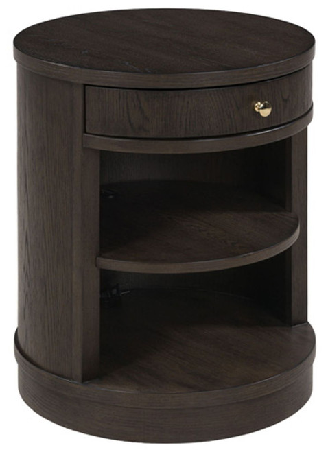 Leighmour - Accent Table - Dark Brown