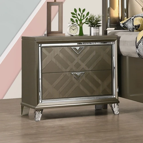 Skylar - Nightstand - Dark Champagne