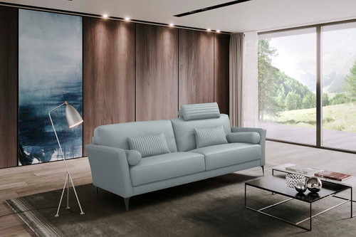 Tussio - Sofa With 5 Pillows - Watery Leather