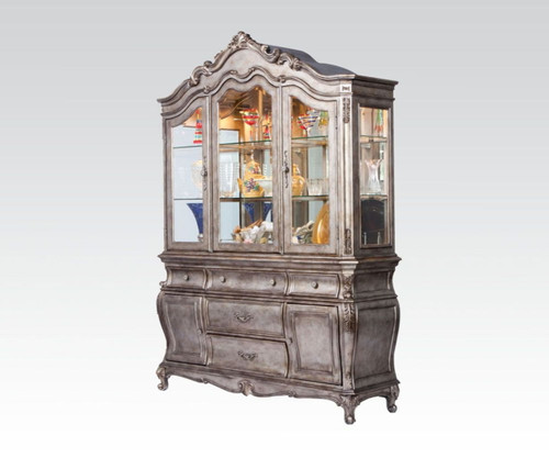 Chantelle - Buffet & Hutch - Antique Platinum