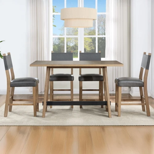 Aubrey - 5 Piece Counter Set - Brown / Black