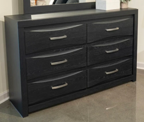 Stabotta - Six Drawer Dresser - Black