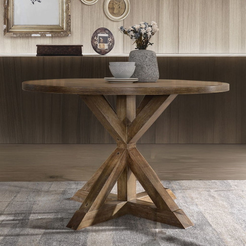 Wallace II - Dining Table - Weathered Oak