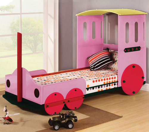 Ramsden Pink Train Twin Bed