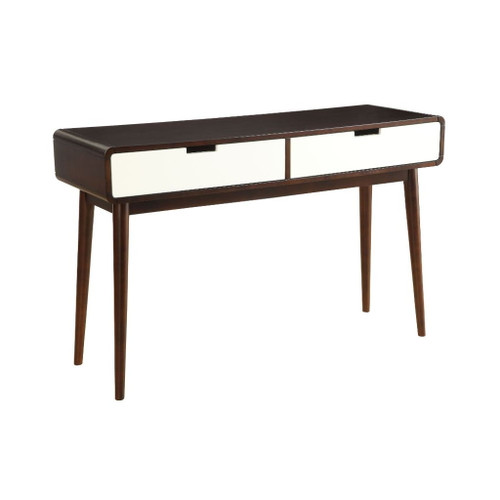 Christa - Sofa Table - White & Espresso
