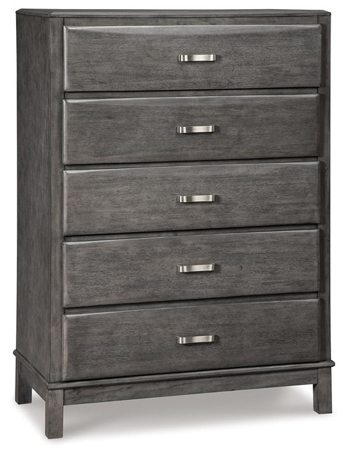 Caitbrook - Five Drawer Chest - Gray