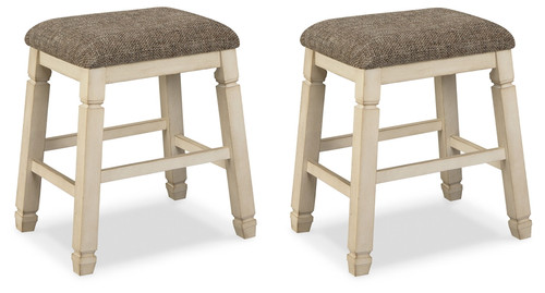 Bolanburg - Beige - Upholstered Stool (Set of 2)