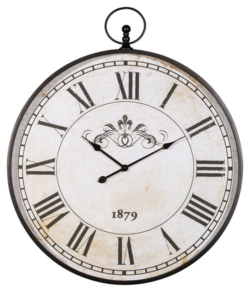 Augustina - Wall Clock - Antique Black