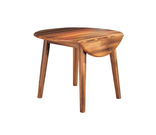 Berringer - Rustic Brown - Round Drm Drop Leaf Table