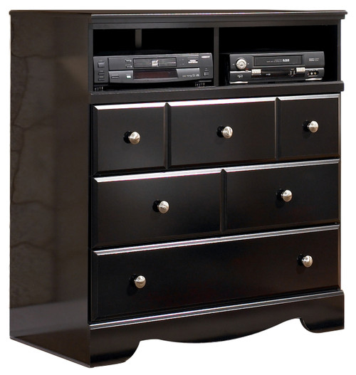 DOMINIC Black 38" Media Chest