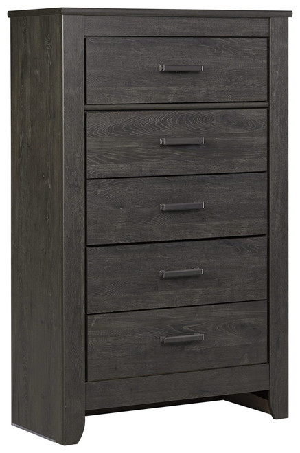 Brinxton - Five Drawer Chest - Charcoal