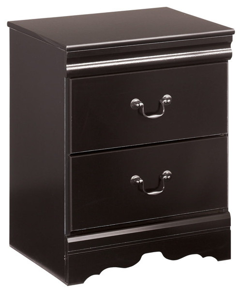 Huey Vineyard - Two Drawer Night Stand - Black