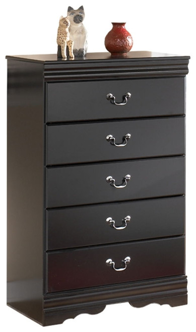 Huey Vineyard - Five Drawer Chest - Black