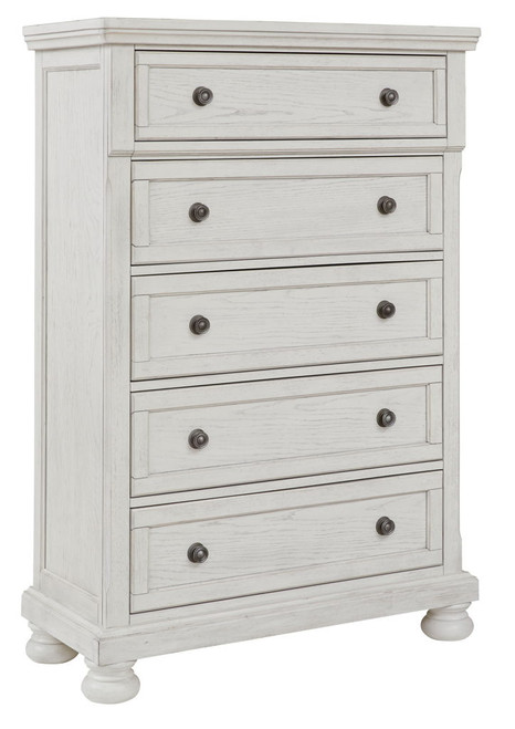 Robbinsdale - Five Drawer Chest - Antique White