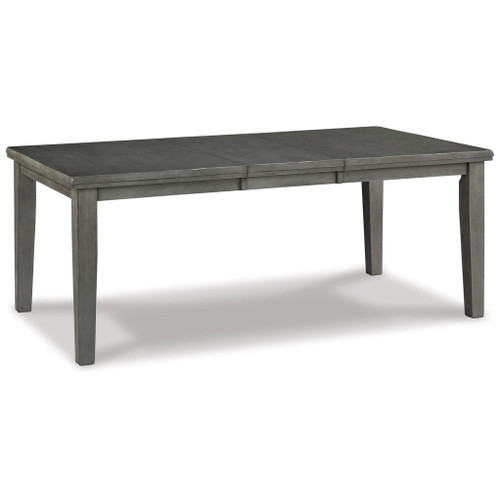 Hallanden - Rectangular Dining Room Butterfly Extension Table - Gray