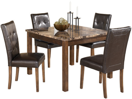 Denzel Warm Brown Counter Height 5-PC Set