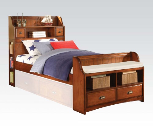 Antique Oak Full Bed w/ Storage