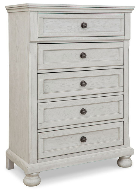 Robbinsdale - Five Drawer Chest - Youth - Antique White