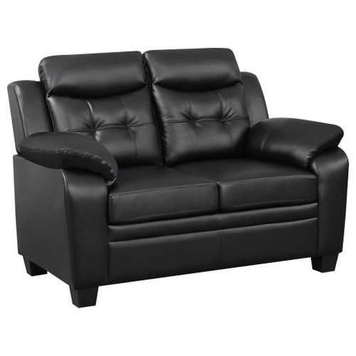 Finley - Tufted Upholstered Loveseat - Black