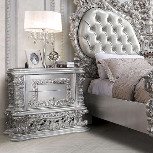 Valkyrie - Nightstand - Antique Platinum