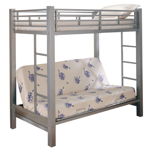 Phomello Twin over Full Futon Bunk Bed