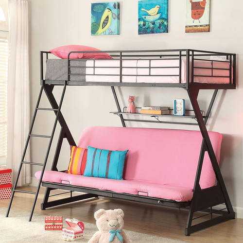 Razzle Futon Bunk Bed with Shelf