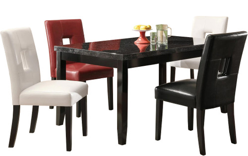 Mirage Black 5 Piece Dining Set