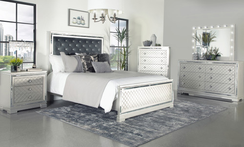 GENOA Silver Bedroom Set