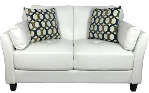 Rouge White Loveseat