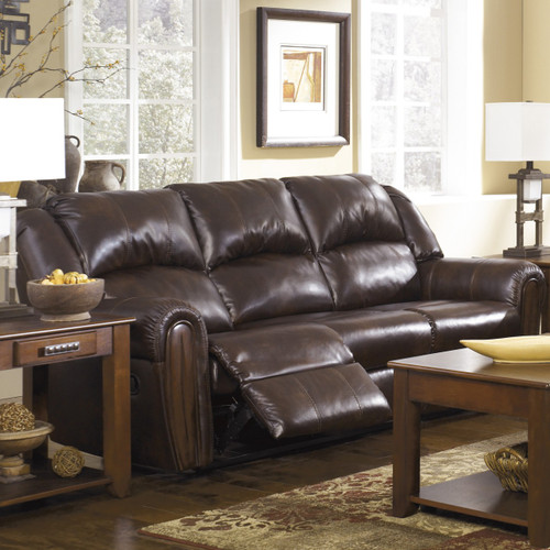 Woodsdale DuraBlend Antique Reclining Sofa