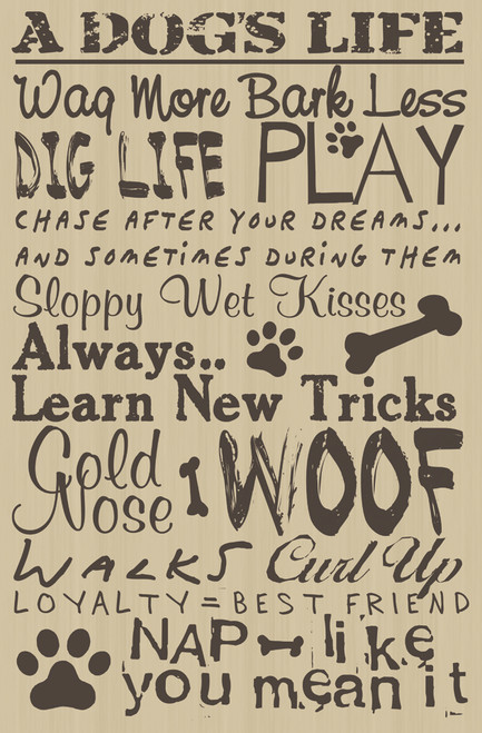 A Dog's Life 23" x 35" Wall Art