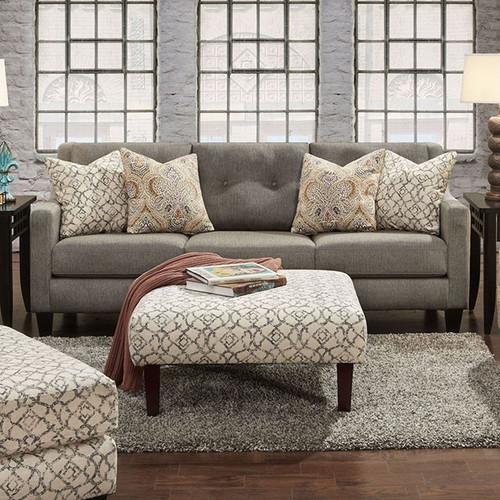 Shane Fabric Gray Sofa